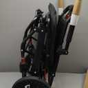 (18" Wide Seat) Lightweight Ergonomic Transport Wheelchair for Seniors and Adults, Portable Foldable Transit Travel Wheelchairs All Terrain