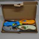 Butane Lighter, 4pcs Refillable Flame Lighter for BBQ Candle(No Butane Inside) (Blue)