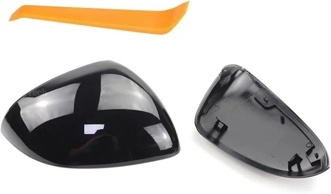 1 Pair Rear View Side Case Trim Car Rearview Mirror Caps Compatible For Mercedes C E S GLC Class W206 X206 S206 X254 W214 W223 EQE EQS(Black)