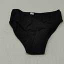 OVRUNS Period Swimwear Leakproof Bikini Brief Bottoms Waterproof Menstrual Swim Bottoms for Teens, Girls, Women (X-Small, Black Ii)