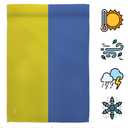 Ukraine House Flag - Regional Nationality Nation International World Country Particular Area - Decoration Banner Small Garden Yard Gift Double-Sided Made in USA 28 X 40