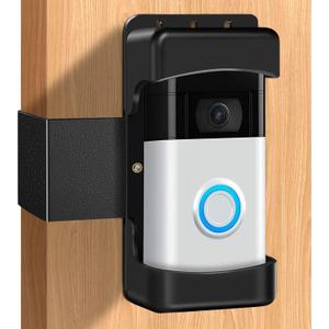 Video Doorbell Holder for Apartment Door, No-Drill, Anti-Theft, Camera Holder Mount for Home Rentals Office