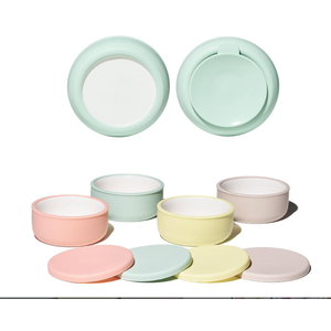 Pandaloo Porcelain Kids Bowls with Removable Silicone Sleeve & Lid – Strong Suction Base, Microwave & Dishwasher Safe, ToddlerProof, NonSlip Ceramic Feeding Bowls for Babies & Toddlers (Set of 4)