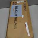 Forbena Gold Floating Shelves for Wall Decor Set of 3, Bathroom Shelves Over Toilet, Modern Display Wall Shelf with Guard Rail for Living Room Bedroom Organizers and Storage - White and Gold (17 Inch)