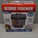 George Foreman Fully Submersible Grill, NEW Dishwasher Safe, Wash the Entire Grill, Easy-to-Clean Nonstick, Black/Grey (4-Serving)