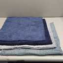 MIULEE Blue Decorative Pillow Covers 18x18 Inch Set of 4 Boho Western Farmhouse Home Decor Couch Throw Pillows Summer Coastal Corduroy Pillowcases Industrial for Sofa Living Room Bed