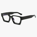EYLRIM Thick Square Frame Blue Light Glasses for Women Men Non Prescription Computer Eyeglasses