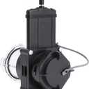 Twist-On Waste Valve RV Gate Valve with Built-in Clear Adapter Compatible with Most Brands of Bayonet/Lug Adapter UV-Resistant(1Pack) Black&Clear(8049)