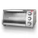 Black+Decker 4 Slice Toaster Oven - Stainless Steel