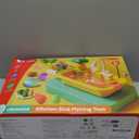 CUTE STONE Play Sink with Running Water, Kitchen Sink Toys with Play Food and Kitchen Utensils, Pool Floating Toys for Fishing Game, Children Role Play Electric Dishwasher Toy Gift for Boys Girls