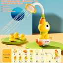 Baby Bath Shower Head Water Toys for Toddlers 1-3, 10PCS Bath Essential Toys Control Water Flow Max Fun in Bathtub for Newborn Babies Toddler Bath Toys 6-12-18 Months, Sprayer Baby Shower Gifts