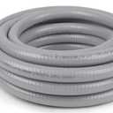 1-1/4(1.25) inch 25ft Liquid-Tight Conduit and Connector Kit,Flexible Non Metallic Liquid Tight Electrical Conduit