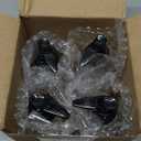 Cornucopia Brands 8oz Clear Glass Pump Bottles (4-Pack w/Black Plastic Pumps), Great as Essential Oil Bottles, Lotion Bottles, Soap Dispensers, and More