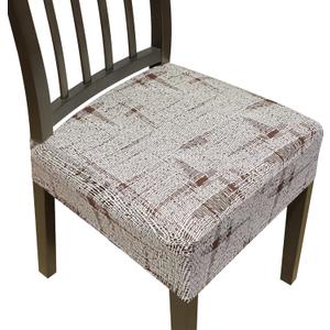 Stretch Seat Covers for Dining Room Chairs Set of 4,Dining Chair Covers, Kitchen Chair Covers,Removable Washble Dining Room Chair Seat Cover,Chair Slipcovers Protector (Pattern 2)