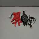 Spider String Shooter Toy, Web Launcher with Gloves, Cool Gadgets String Gloves Shooters Toy for Superhero Role-Play (Black)