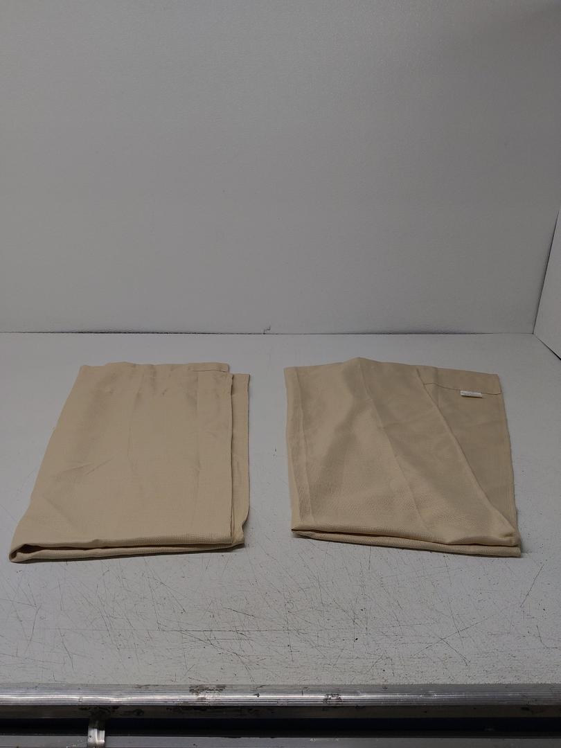 Kendall Modern Blackout Thermal Rod Pocket Window Curtain for Bedroom or Living Room 2 prs 29x55