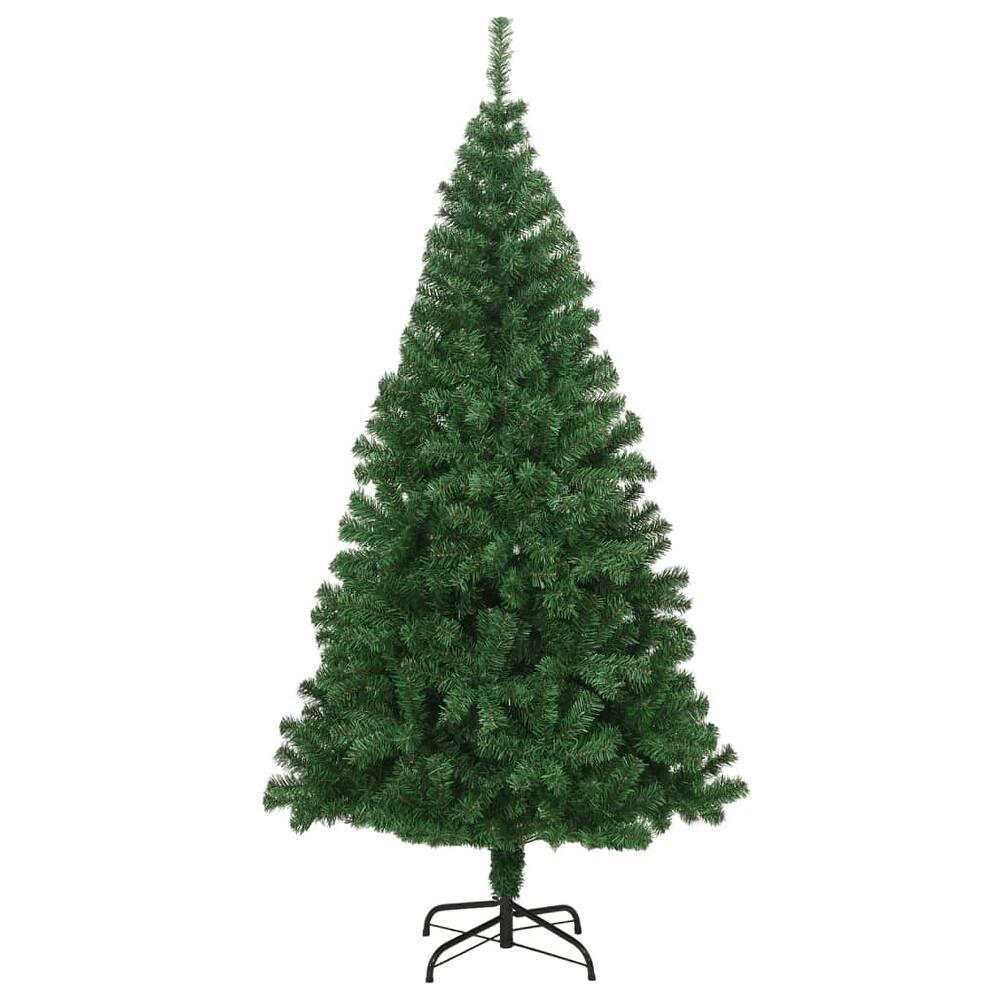 Artificial Christmas Tree with Thick Branches Green 6 ft PVC