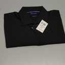 Nautica Slim Fit Mens Dress Shirts Long Sleeve Performance Polyester Fabric Wrinkle Free 4-Way Stretch Black Solid M