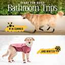 DOK TigerToes Premium Non-Slip Dog Socks for Hardwood Floors - Extra-Thick Grip That Works Even When Twisted - Prevents Licking, Slipping, and Great for Dog Paw Protection - Size Large (Classic Grey)