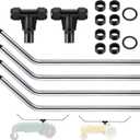 2 Set Traveling Sprinkler Arms Kit, Tractor Sprinkler Parts Compatible with Nelson and Orbit, T Part with Anti Leak Gasket for Efficient Lawn/Garden Watering