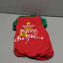 EXPAWLORER Christmas Dog Pajamas for Medium Large Dogs,Soft Dog Christmas Outfit Clothes,Xmas Pet Sweater Puppy Winter Jumpsuit Holiday Costume PJS with Cute Pattern