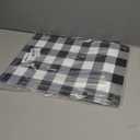 Black and White Plastic Placemats Set of 6 Check Plaid Table Mats Black Buffalo Plaid Place Mats Wipe Clean Washable Table Placemats for Indoor Outdoor Heat Resistant Kitchen Dining Table