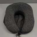 Travel Pillow with Extra Large Hood for Airplane Long Flights Privacy and Comfort Memory Foam with Skin-Friendly Cover for Road Trip Head&Neck Support for Plane Office Cars Sleeping & Rest (Grey)