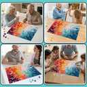Puzzles for Adults 1000 Pieces Color Explosion, Impossible Puzzles 1000 Piece, Gradient Colorful Hard Difficult Clearance Puzzle for Adults, Challenging Jigsaw Art Painting