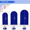 Babenest Royal Blue Wedding Arch Cover Set of 3, Spandex Fitted Arch Backdrop Cover for Photo, Round Top Chiara Stand Cover for Party Birthday Baby Shower Background Decoration6FT/6.6FT/7.2FT