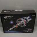 Space Station Spaceship Building Block Set with LED Lights, Exploration Station Model Building Kits with Display Stand, STEM Engineering Gift for Kids, Adults & Space Fans (1583 PCS)