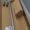 KAMANINA 1 Inch Bay Window Curtain Rods, Telescoping Curtain Rods for Bay Windows 36 to 72 Inch(Center rod), Silver drapery Rods 20 to 36 Inch(Side rods), Netted Texture Ends