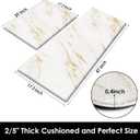 Arttown Marble Anti-Fatigue Kitchen Rug Set of 2 Golden Gold Modern Cushioned Floor Standing Mat Waterproof Non-Slip Mat and PVC Ergonomic Comfort Foam Rug