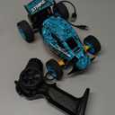 Tecnock RC Cars Remote Control Car for Kids, 1:18 Scale 20 KM/H 2WD Offroad Buggy, 2.4GHz RC Racing Car with USB-C Easy Charging & 50 Mins Playtime, Toys Gifts for Boys & Girls (Blue)