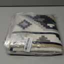 IKATYARN Pack of 2 Black White Gray Brown Southwestern Embroidery Throw Pillow Cover, Boho Tribal Geometric Pillowcase, Modern Farmhouse Aztec Cushion Case for Couch Sofa Bed, 18"x18"