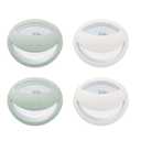 NUK Perfect Match Silicone Pacifier, 4 Pack, for Ages 0-6m, Green & White