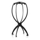 Obeoby Wig Stand, Portable Wig Holder Wig Head Stand for All Wigs Travel Wig (Black)