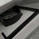 3-Lights Black Ceiling Light, Farmhouse Industrial Matte Kitchen Lighting Fixtures Ceiling for Hallway, Bedroom, Bathroom, Entryway(No E26 Bulbs)