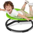 Spinning Chair for Autistic Kids - Sensory Swivel Seat with 220 lbs Weight Capacity & Non-Slip Base, Improves Balance & Coordination, Sit and Spin Sensory Toy for ADHD/Autism, Ages 3+ (Green), 21.6 inches x 20 inches x 11 inches