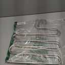 Upgrade Azeroth Pants Hangers 4 Pack Space Saving S-Type Stainless Steel Clothes Pants Hangers,Anti-Slip Design,Clothes Closet Storage Organizer for Pants Jeans Trousers Skirts Scarf