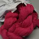 8 Pack Hot Pink 10 Ft Cheesecloth Table Runner 35x120 Inch Boho Wrinkled Sheer Romantic Gauze Decor for Wedding, Bridal Shower, Birthday Party