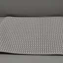 Non Slip Bath Mat Bathroom Rugs, Soft Braided Ultra Thin Bath Mats, Super Absorbent Quick Dry Bath Rug Shower Mat, Rubber Backing, Fit Under Door Bathroom Floor, Machine Washable, Gray 16" x 24"