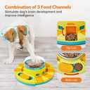 Potaroma Dog Puzzle Toy 2 Levels, Slow Feeder, Pup Food Treat Feeding Dispenser for IQ Training and Entertainment for All Breeds 4.2 Inch Height