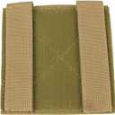 2 x ROCOTACTICAL Molle Tactical Bag Patch Panel Accessory, Patches Display Board Tactical Molle Hook and Loop Molle Panel for Badges and Insignia Patches- 4x4 inches, 2pack (TAN)