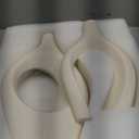 Snuggle Hollow Ceramic Vase Set of 2, Boho ins Style Round Nordic Mid Century Modern Aesthetic Decorative Vase for Home Decor (Cream W 6.8" X H 11")