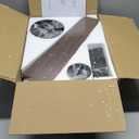 Fanbulous Farmhouse Ceiling Fans with Light, 48 Inch Bedroom Ceiling Fan with Lights, 6-Speed Adjustable, Quiet and Reversible DC Motor, Dual Finish 5 Blades, Rustic Caged Ceiling Fan for Living Room (Black and Walnut)