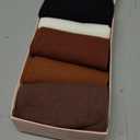 HUGSWEET Soft Comfy Cotton Breathable Socks for Women above Ankle Mini Crew Bootie Socks Gifts for Women 5-10 Pairs (9-12, Solid-black/Brick Red/Coffee/Camel/White)