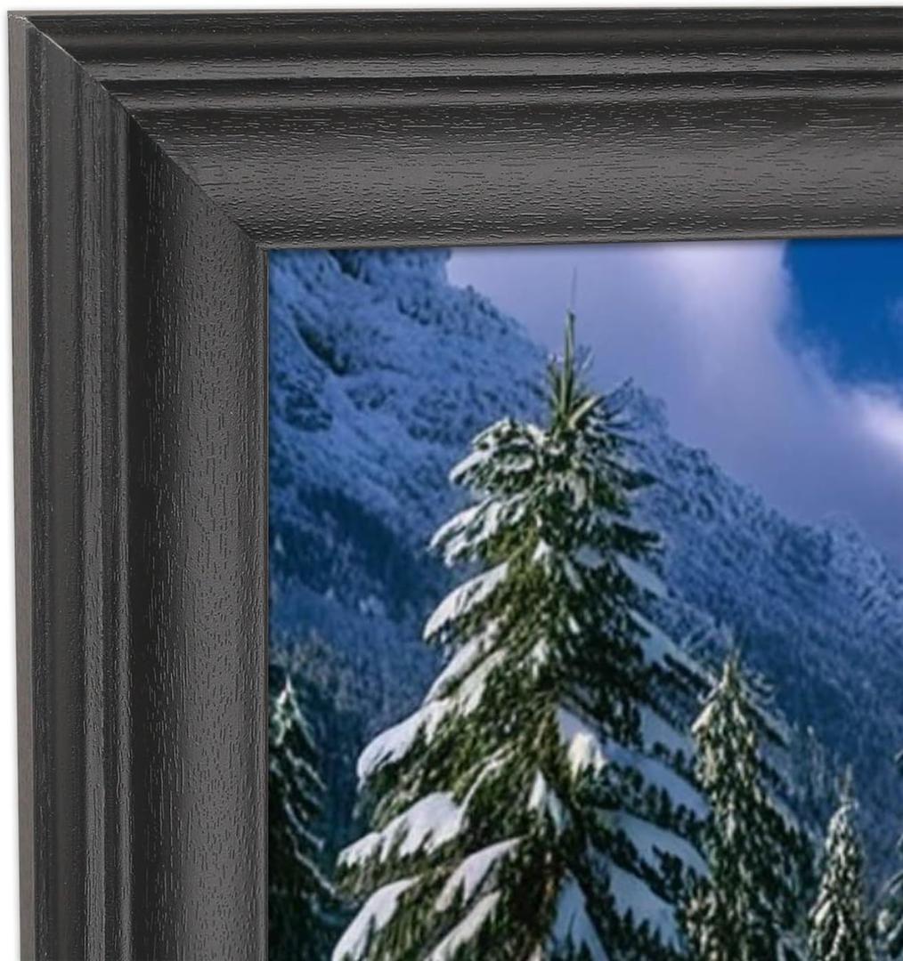 14x32 Panoramic Photo Frame Black Solid Wood Picture Frame 14x32 inch Painting Frame 14x32 inch Poster Frame(S23B1432)