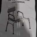 Sliding Shower Chair with Swivel Seat, Tub Transfer Bench for Bathtub, Padded Shower Bench with Pivoting Arms, Height Adjustable Shower Seat for Tubs, Inside Shower for Handicap & Seniors (330LB-Blue Slide  &Swivel Chair)