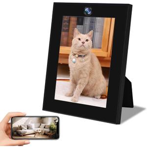 WiFi Picture Frame Camera, 1080P HD Security Cameras Wireless Mini Nanny Cam with Remote View, Motion Detection Video Recorder for Pet Monitor, Home, No Audio
