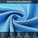 2 x Cooling Towels - 4 Pack Cooling Towel(40"x12"), Cooling Towels for Neck and Face, Microfiber Soft Breathable Cooling Towel for Hot Weather (Bule/Green/Red/Gray)